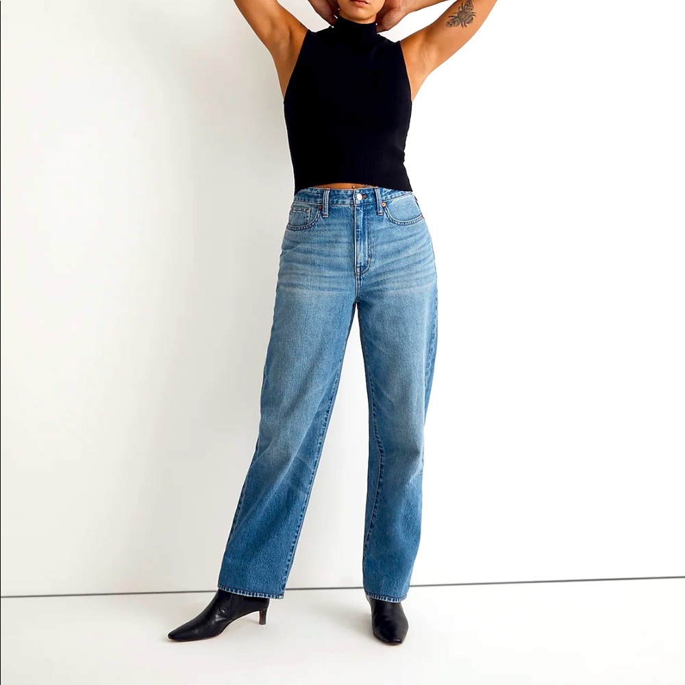 Curvy Baggy Straight Jeans Madewell
